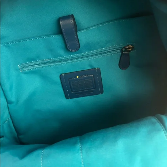 Royal Blue Coach Vintage Pac Man Back Pack - Picture 7 of 7